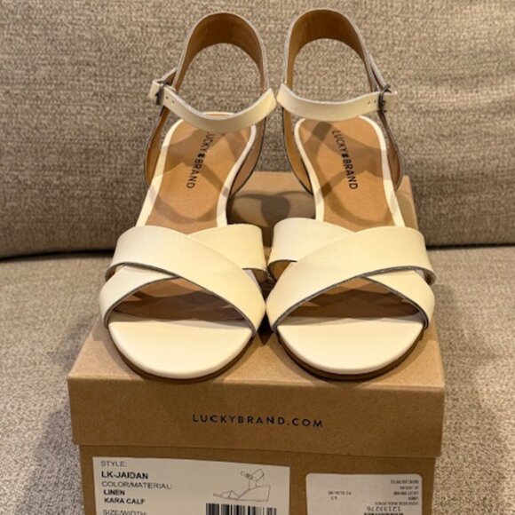 Lucky Brand Jaidan Kara Calf Sandal (Linen Color) - Picture 4 of 5